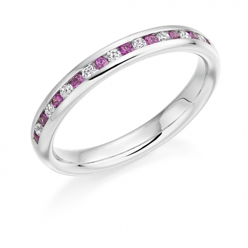 Pink Sapphire Ring - (PSAHET936) - All Metals